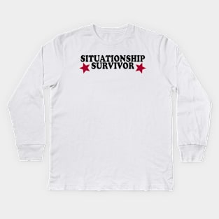 Situationship Survivor Y2K Unisex Kids Long Sleeve T-Shirt